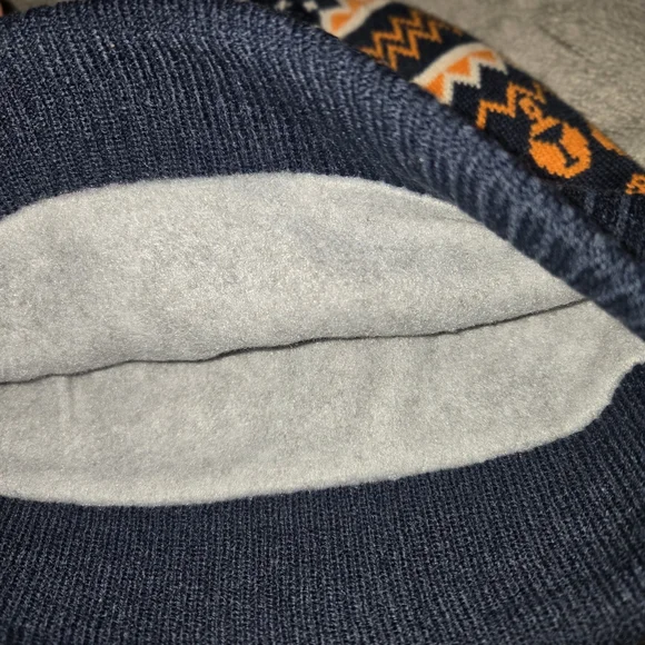 Tito's Handmade Vodka Navy and Orange Knit Beanie - Picture 3 of 4